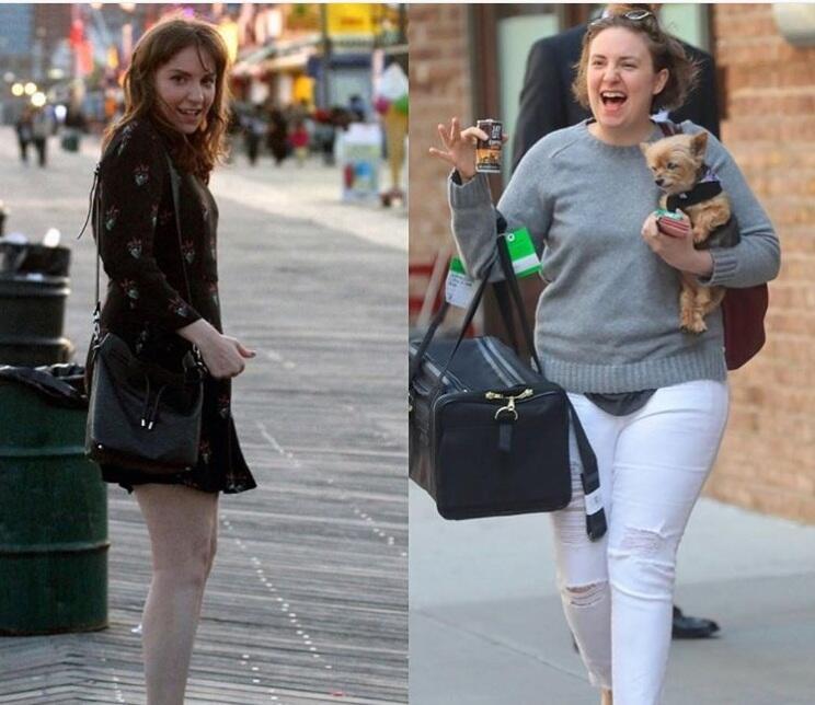 Лина Данэм до (слева) и после. Фото из инстаграма