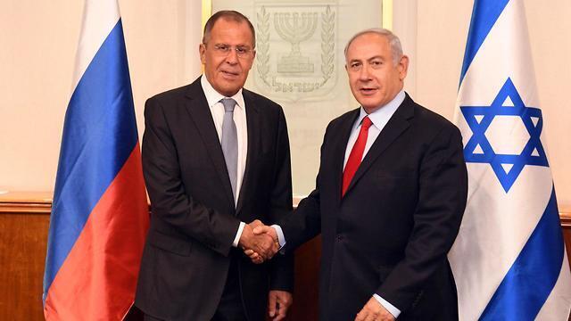 Benjamin Netanyahu and Sergey Lavrov