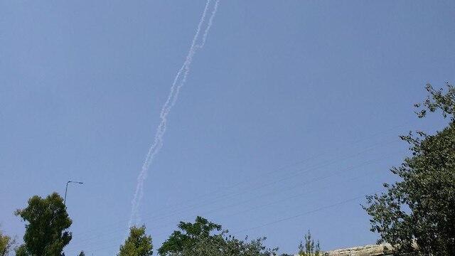 Ракетный пуск в районе Цфата