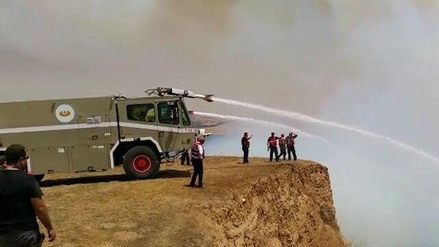 Пожар возле мошава Зоар. Фото: Алон Анкар