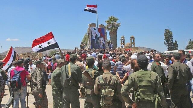 Солдаты сирийской правительственной армии в Кунейтре. Фото: AFP