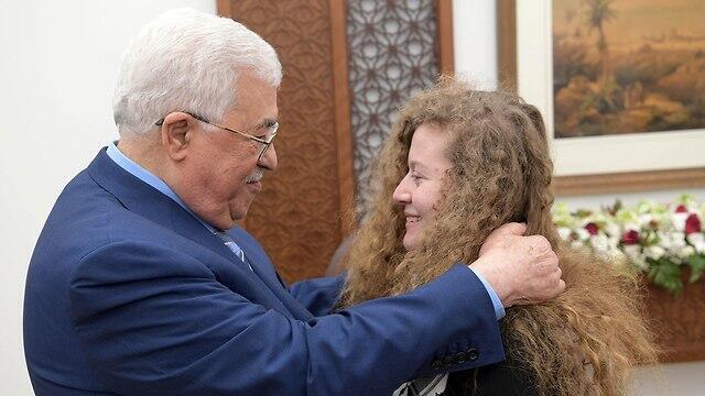 Ahed Tamimi meets President Abbas