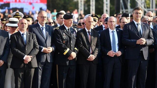 Brig. Gen. (res.) Michel Ben Baruch at the parade