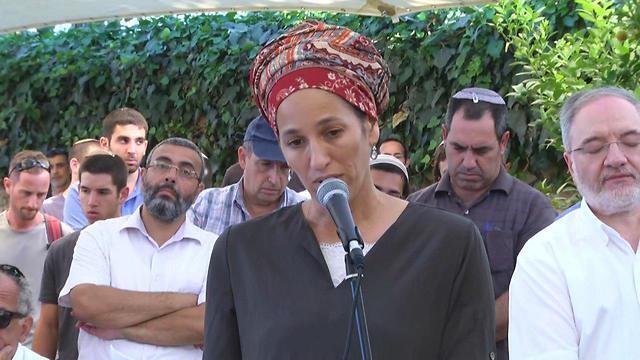 Moreno's widow, Maya (צילום: גיל יוחנן) Moreno's widow, Maya