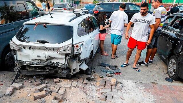 Сдерот после обстрела. Фото: AFP (צילום: AFP) Сдерот после обстрела. Фото: AFP