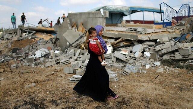 Damage caused by IAF strike in Gaza