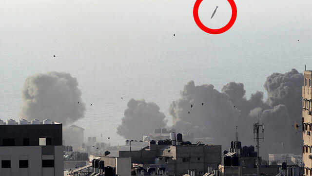 IAF missile dropped on building