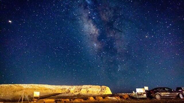 Метеоритный дождь на Израилем. Фото: Амит Шрага