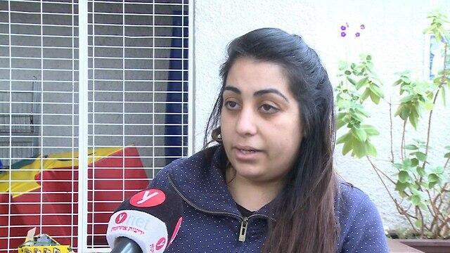 Мать пострадавшей девочки. Фото: Ави Хай (צילום: אבי חי) Мать пострадавшей девочки. Фото: Ави Хай