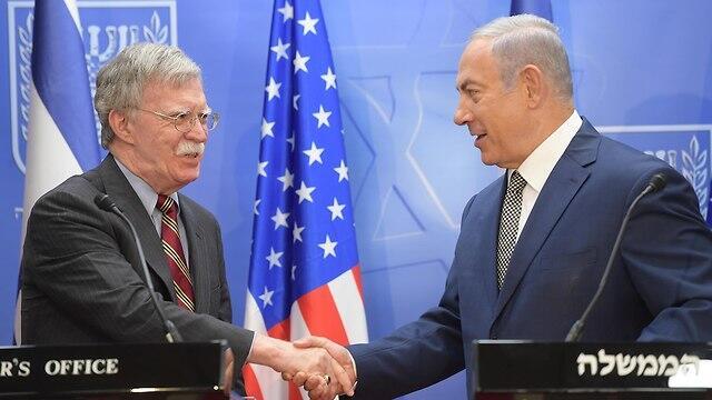 National Security Adviser John Bolton and Prime Minister Netanyahu
