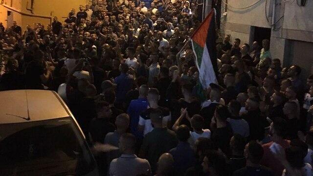 The funeral procession in Umm al-Fahm