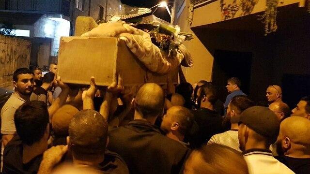 The funeral procession in Umm al-Fahm