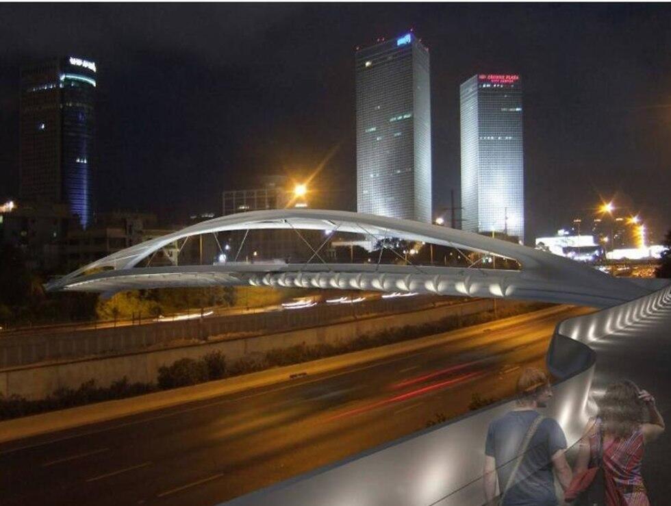 Мост Йегудит в Тель-Авиве. Проект: "Хен адрихалим"