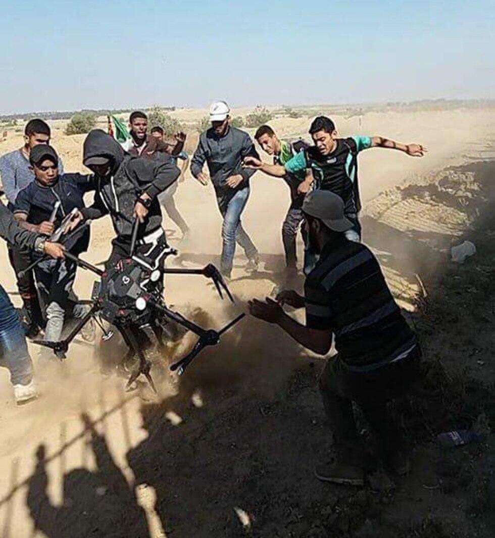 Palestinians claim they shot down an IDF drone  