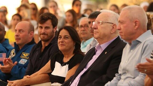 At the cornerstone laying ceremony 