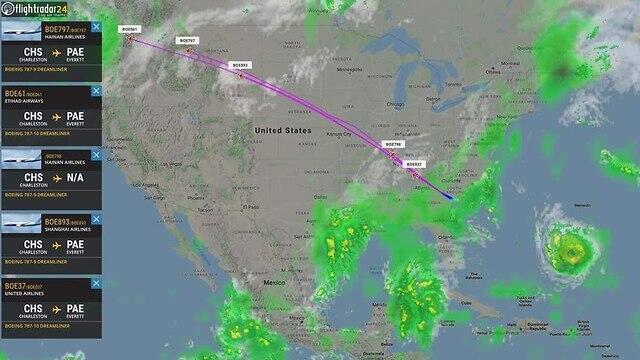 Маршрут переправки "боингов"