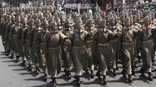 מצעד של צבא מרוקו מחזירים את גיוס החובה