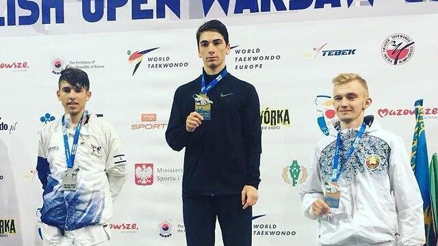 Гади Хаймович на пьедестале