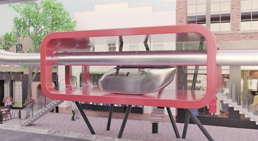 Так будет выглядеть "Небесный поезд". Фото: mynet (Так будет выглядеть "магнитное такси". Фото: mynet) Так будет выглядеть "Небесный поезд". Фото: mynet