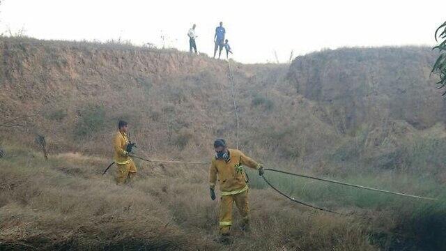 Fire in Gaza border region