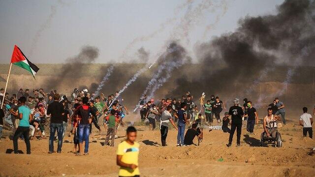 Riots along Gaza border