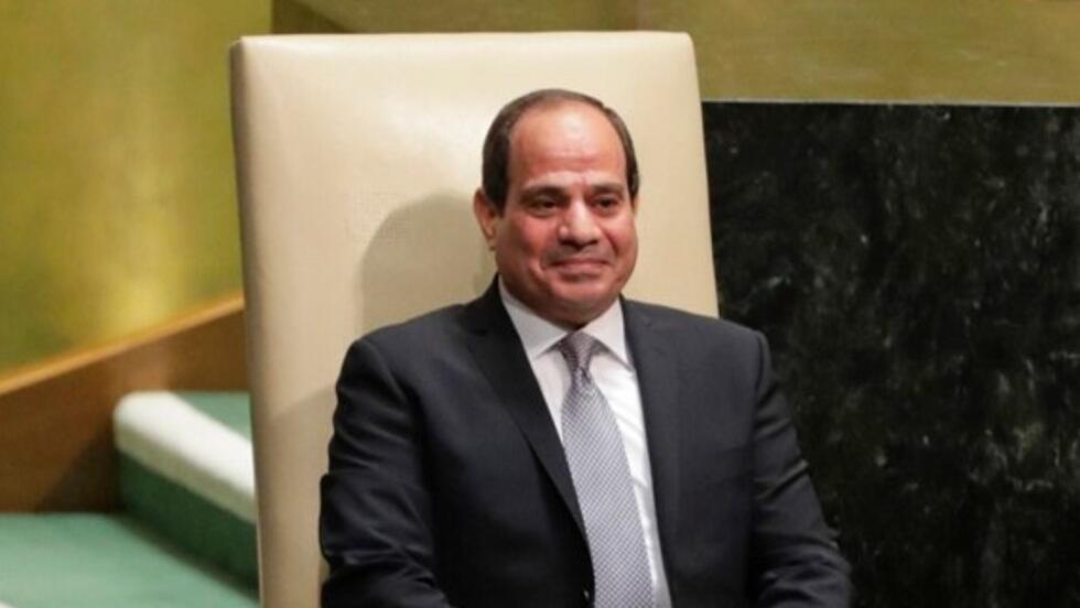 Президент Египта Абдель Фаттах ас-Сиси (Фото: AP) עבד אל-פתאח א-סיסי נואם בעצרת האו"ם ה73