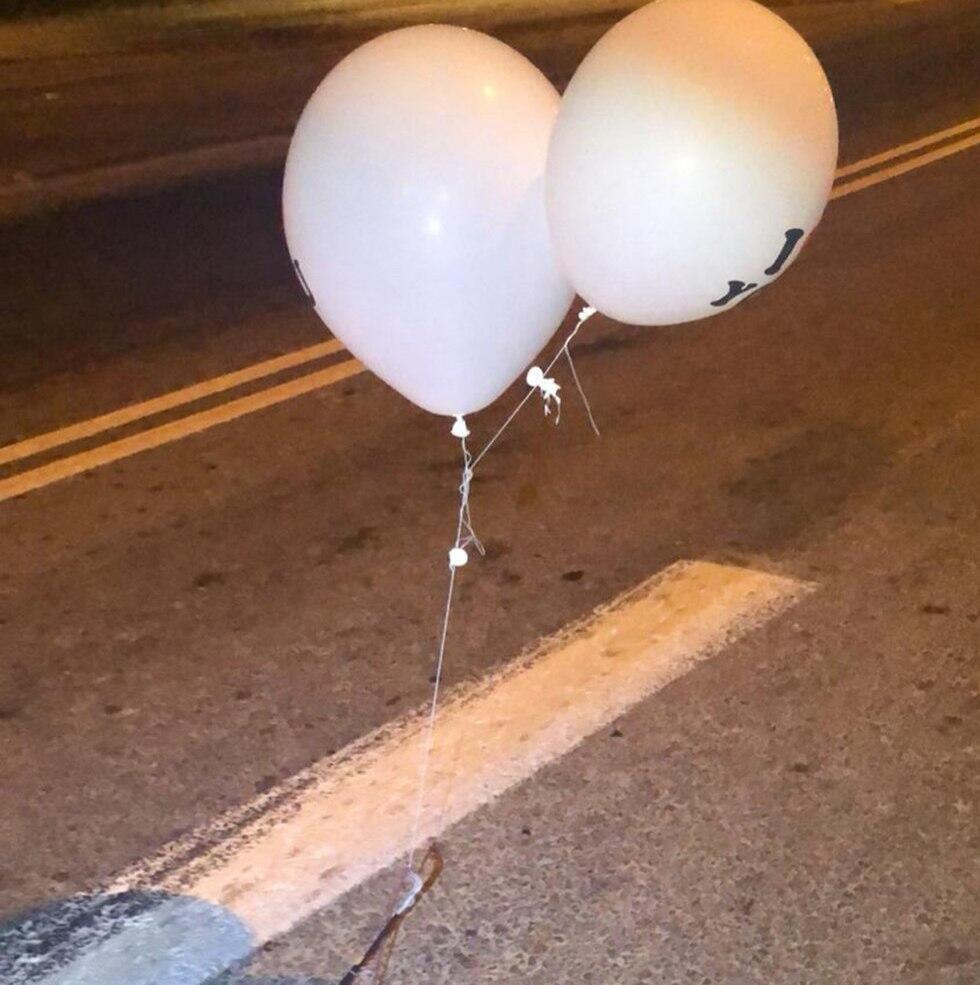 Шары в Модиине. Фото: полиция