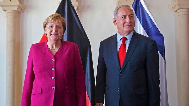 German Chancellor Angela Merkel and PM Netanyahu 