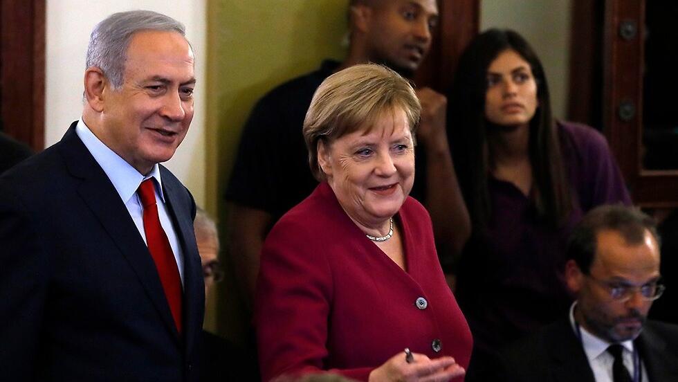 Merkel and Netanyahu face a press conference 