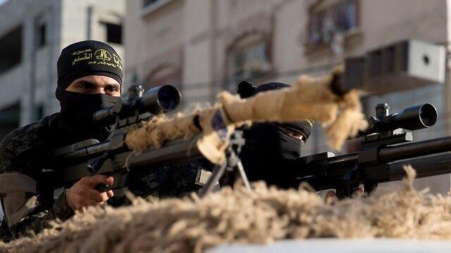 Al-Quds Brigades military parade in Gaza