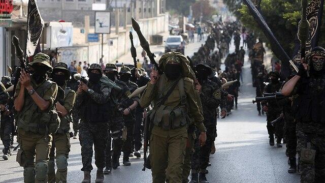 Al-Quds Brigades military parade in Gaza