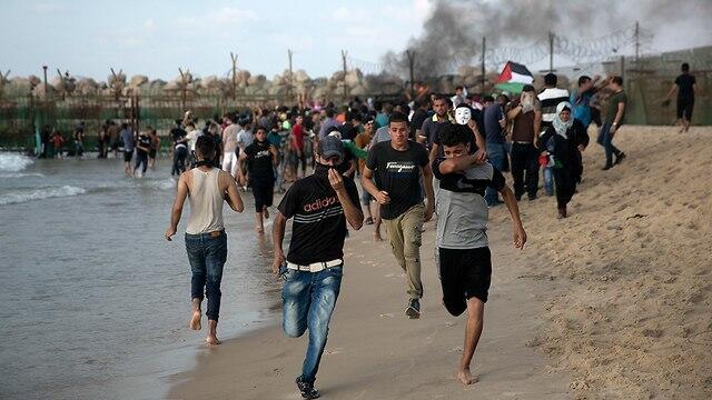 Беспорядки на границе с Газой 8 октября. Фото: AP