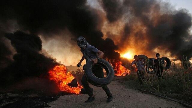 Clashes on the Gaza border
