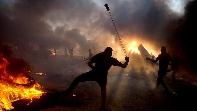 Gaza border violence (צילום: AP) Gaza border violence