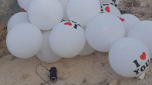 Шары-поджигатели в Иорданской долине