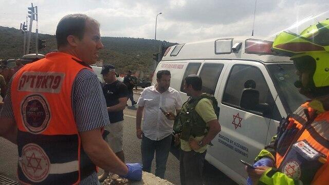 На месте теракта. Фото: оперативная съемка МАДА