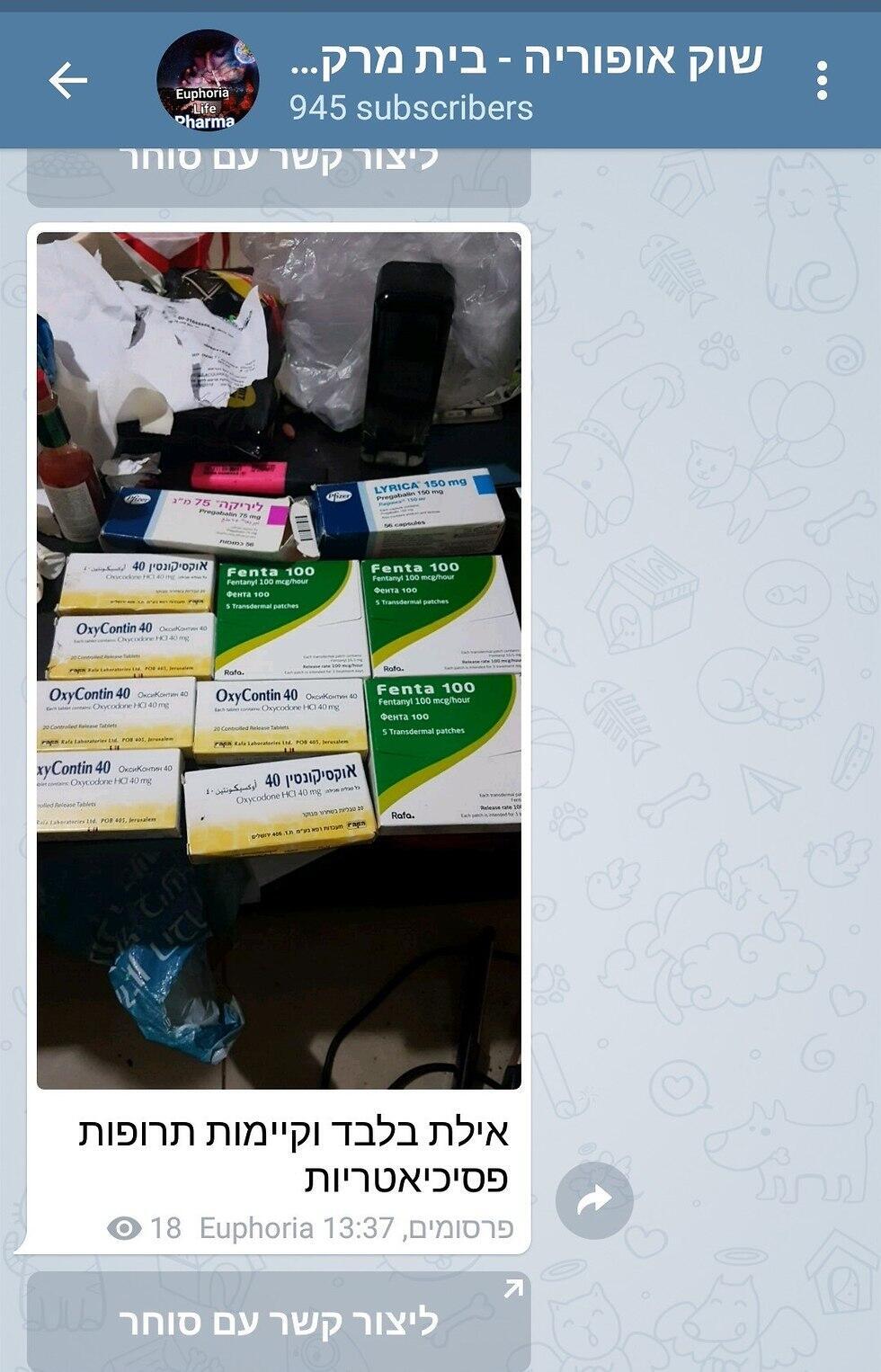 Лекарства в Telegram-канале. Скриншот