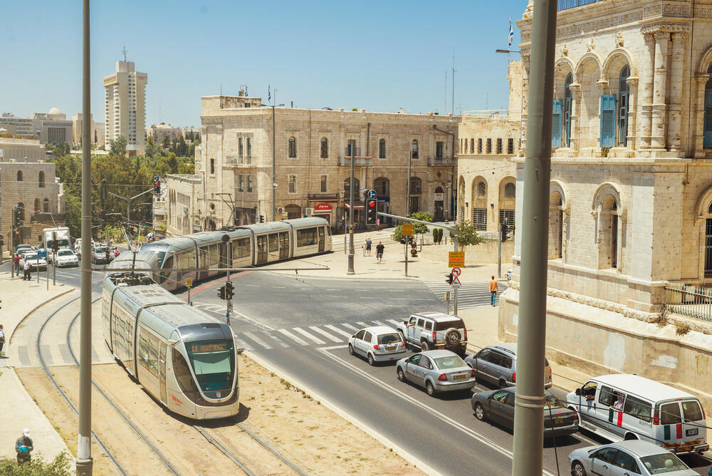 Jerusalem (Photo: Shutterstock) רכבת קלה ירושלים