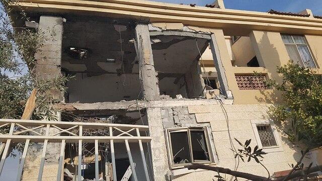 Site of rocket attack in Be'er Sheva