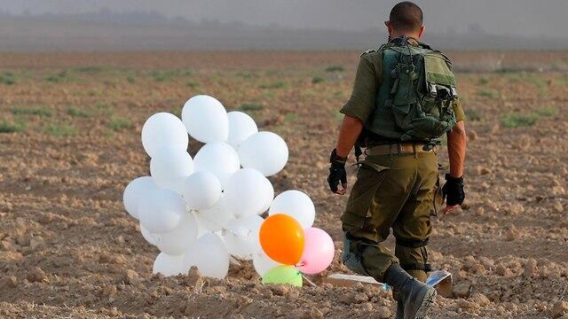 Incendiary balloons in Gaza border region