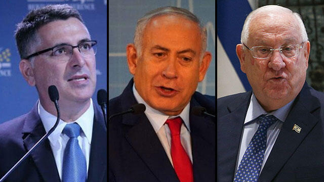 Саар, Нетаниягу и Ривлин. Фото: Моти Кимхи, Эфи Шарир и Охад Цвайгенберг