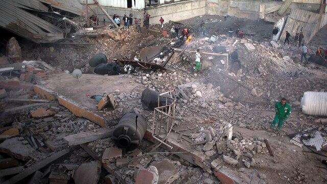 Hamas' general security headquarters demolished 