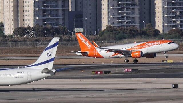 Лайнер EasyJet в Израиле. Фото: Дани Саде