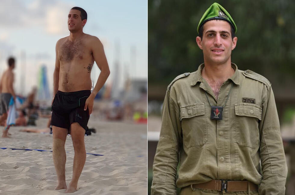 Матан Коэн - на пляже и на службе. Фото: личный архив