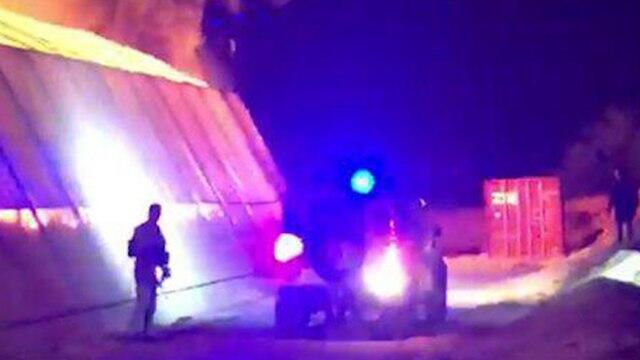 Пожар в теплице