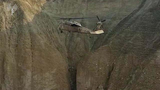 Спасательная операция на ручье Ог. Фото: пресс-служба ЦАХАЛа (צילום: דובר צה"ל) Спасательная операция на ручье Ог. Фото: пресс-служба ЦАХАЛа