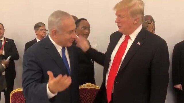 Беседа Нетаниягу и Трампа