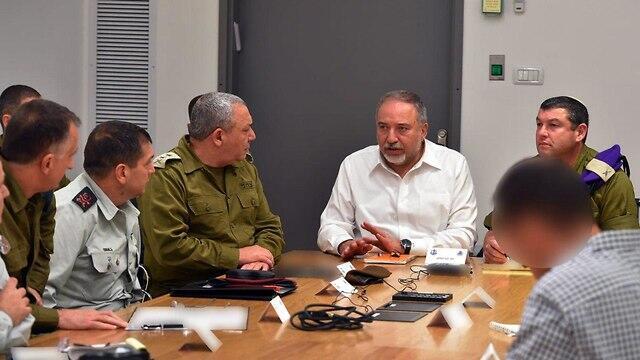 Liebermna during a briefing