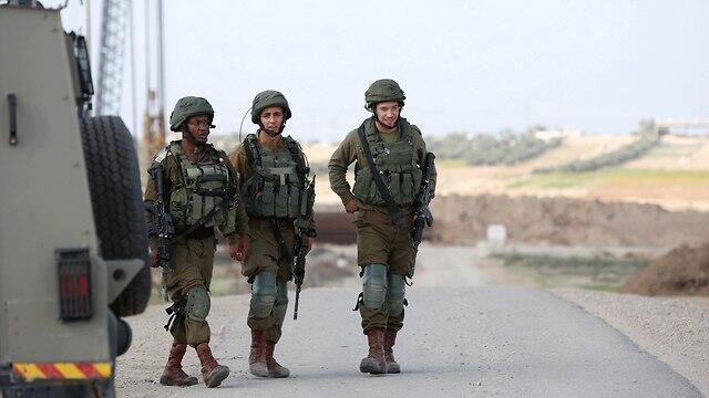 IDF forces on Gazan border