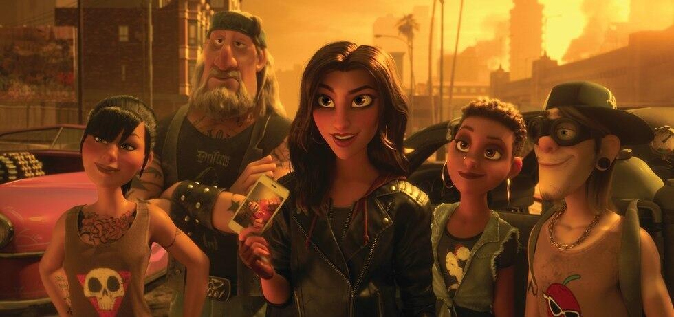 Кадр из фильма "Ральф против интернета". Шэнк и ее командаnullnull Кадр из фильма "Ральф против интернета". Шэнк и ее команда